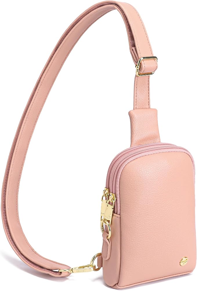 INICAT Sling Bag for Women Touchscreen Small Crossbody Cell Phone Purse Fanny Pack