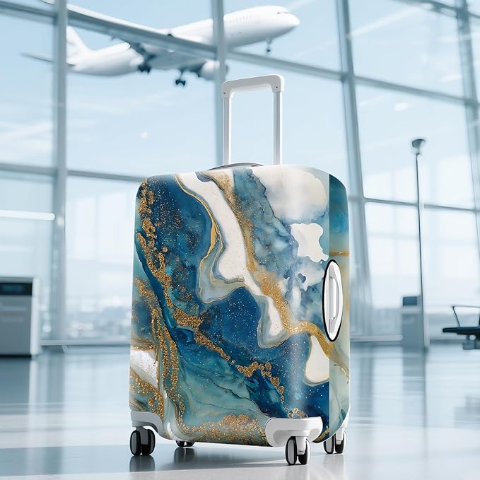 ANNA QUEEN Travel Luggage Cover Suitcase Protector Suitcase Cover Anti-Scratch,Stretchable Bag Cover Washable Durable Polyester