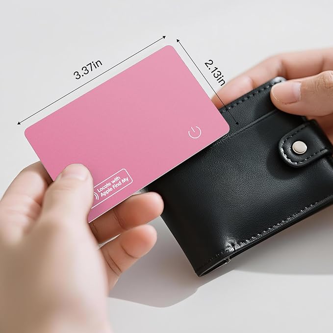 Ultra Slim Air Card Tag: 2025 MFi Certified Wallet Smart Tracker Card - Compatible with Apple Find My Wallets Finder Tracking Cards Tags, Keep Track Item Locator of Luggage, Passport, Purse, Backpack