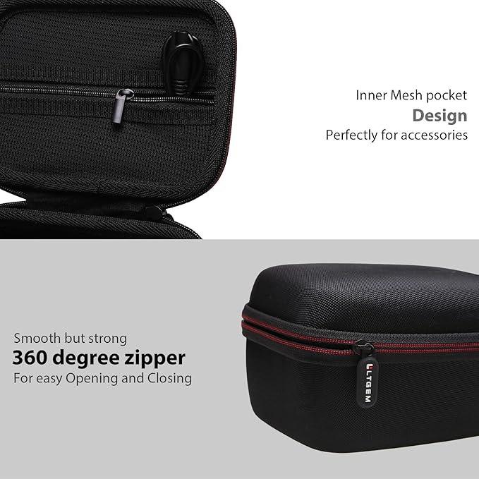 LTGEM Electric Shaver Case Compatible with FlexSeries Electric Head Hair Shaver, Bald Head Waterproof Razor Cases-Travel Protective Carrying Storage Bag (Only Case)