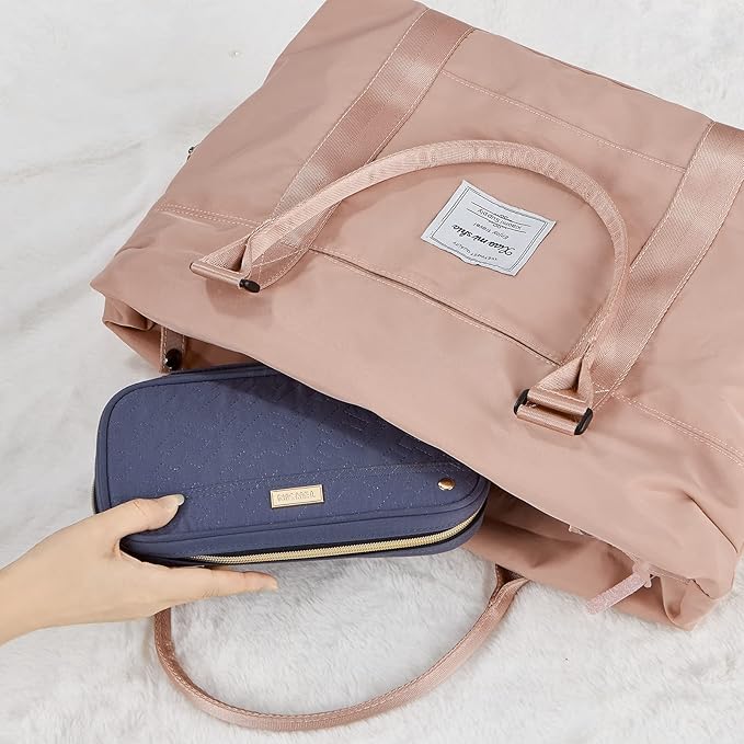 NISHEL Travel Jewelry Case, Holiday Organizer for Necklaces, Earrings, Rings, Bracelets, Watch, Aegean-Blue