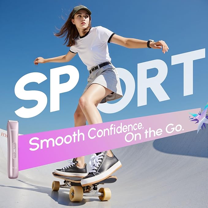 Electric Razors for Women - 2-in-1 Body & Facial Hair Trimmer, Wet & Dry Use Cordless Shaver for Legs, Underarms, Bikini Line, Ceramic Blade for Sensitive Skin - Teen Girl Gifts Trendy Stuff (Pink)