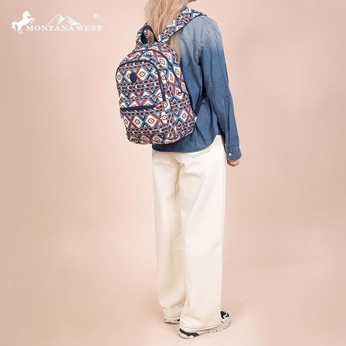 Montana West Backpack for Women Western Travel Backpack Purse Casual Daypack for Laptop College