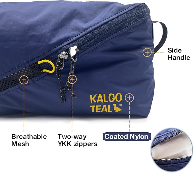 Ultralight Travel Shoe Bag 15L, Fits 2 Pairs Shoes, Large Water-Resistant Packing Cube.