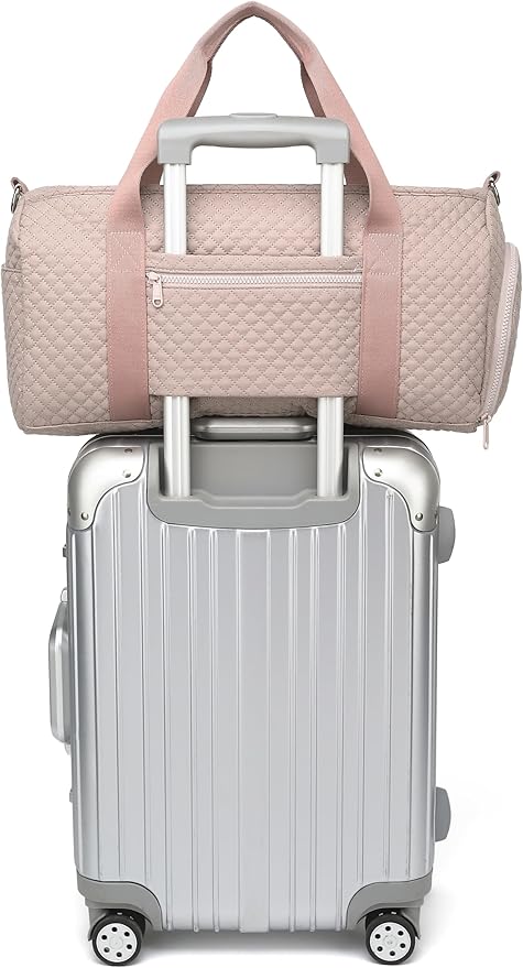 BLUBOON Duffle Bag Girls Kids Cute Gym Bag with Shoes Compartment & Wet Separation Waterproof Sports Overnight Travel Bag