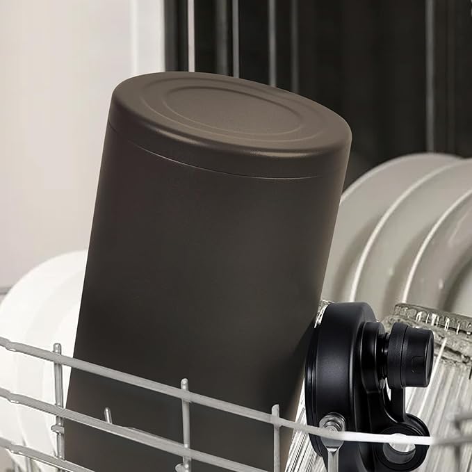 1 Gallon Water Jug Bottle Insulated, 128oz Stainless Steel Water Bottle Jug Wide Mouth Double Vacuum Dishwasher Safe BPA Free for Hot & Cold Drinks Dark Khaki