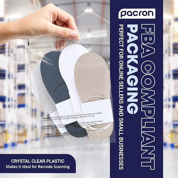 1000 Packs Clear Poly Bags 9"x12" โ Self Seal Plastic Bags for Packaging, Shipping & Storage | Durable & Strong Resealable Bags with Suffocation Warning | Clear Packaging Bags for Shopping & Retail