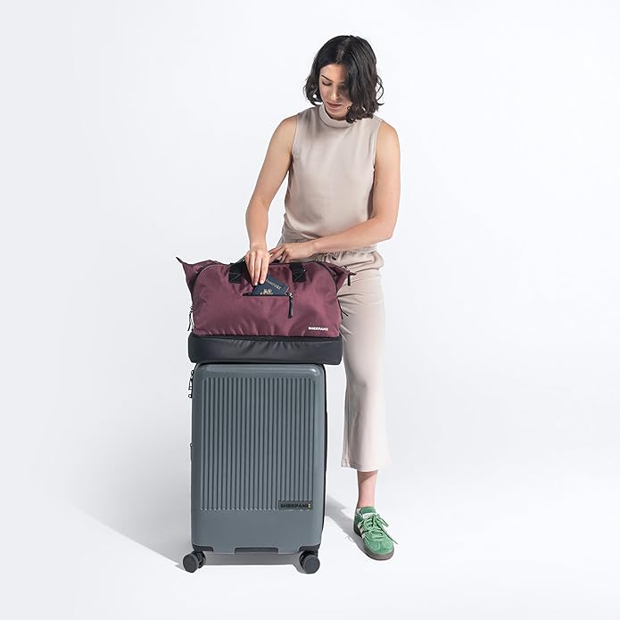 Sherpani Boston, Anti Theft Weekender Bags, Travel Duffel Bag, Carry On Tote Bag with Removable Shoe Bottom Compartment
