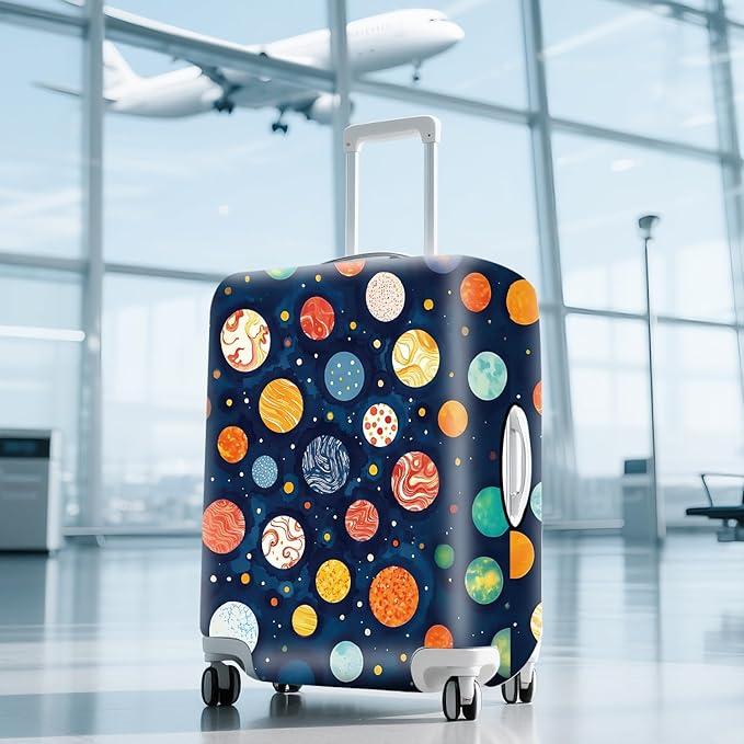 ANNA QUEEN Travel Luggage Cover Suitcase Protector Suitcase Cover Anti-Scratch,Stretchable Bag Cover Washable Durable Polyester