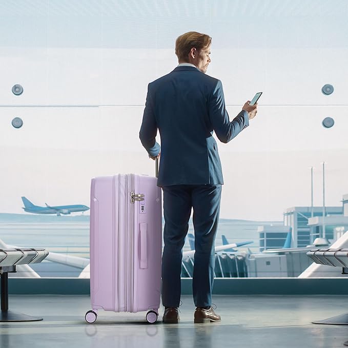 Nazhura Luggage Set, 3-Piece Hardside Suitcase Set, 20-inch Carry On, 24-inch, 28-inch Luggage