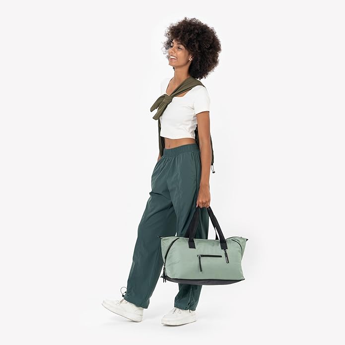 Sherpani Boston, Anti Theft Weekender Bags, Travel Duffel Bag, Carry On Tote Bag with Removable Shoe Bottom Compartment