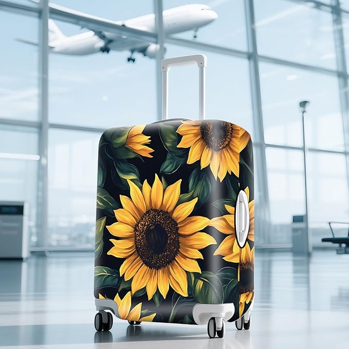ANNA QUEEN Travel Luggage Cover Suitcase Protector Suitcase Cover Anti-Scratch,Stretchable Bag Cover Washable Durable Polyester