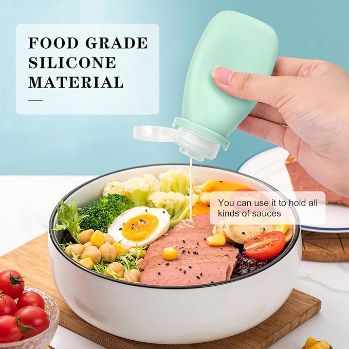 18 Pcs Travel Bottles Set for Toiletries, TSA Approved Travel Size Containers with Bandage Silicone Squeezable for Shampoo Conditioner Lotion Body Wash (Multicolour+Blue Bag)