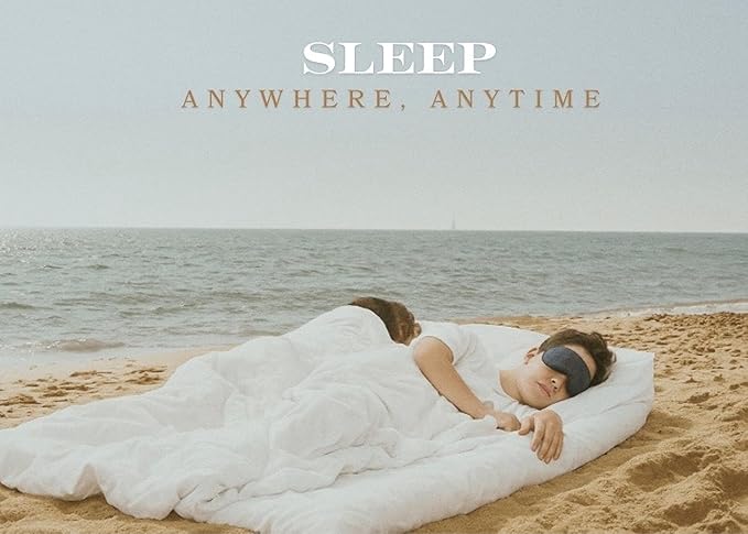 Luxury Bamboo Sleep Mask – Ultra-Soft Cooling Eye Mask for 100% Light Blocking, Adjustable Comfort Strap, Perfect for Travel & Better Sleep (Blush)