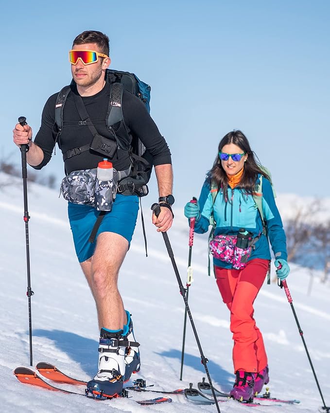 WATERFLY Fanny Pack Waist Bag: Waist Pack for Women Men with Water Bottle Holder Hiking Fanny Pack for Running Walking DogWalking Travel Cycling