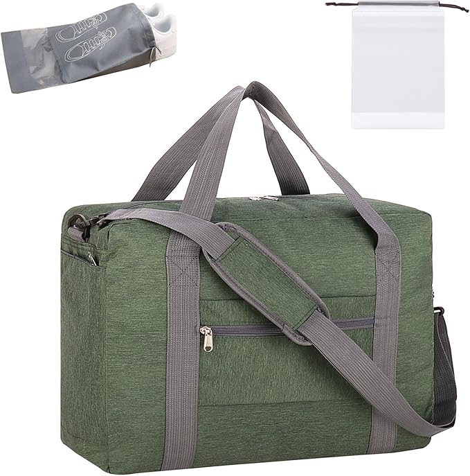 For Spirit Airlines Personal Item Bag 18x14x8 with Wet Pocket Foldable Travel Duffel Bag Underseat Carry on for Men & Women