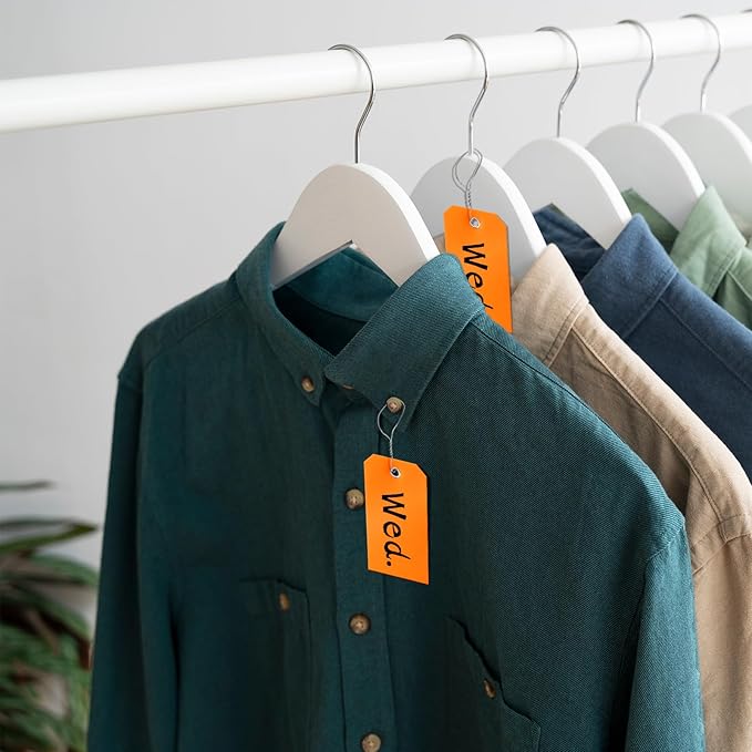 1000 Pieces Plastic Shipping Tags with Wire Labeling Tags Waterproof Hang Tags with Reinforcement Hole Writable Luggage tag Loops for Equipment Inventory Parts Garage (Orange, 4 3/4" x 2 3/8")