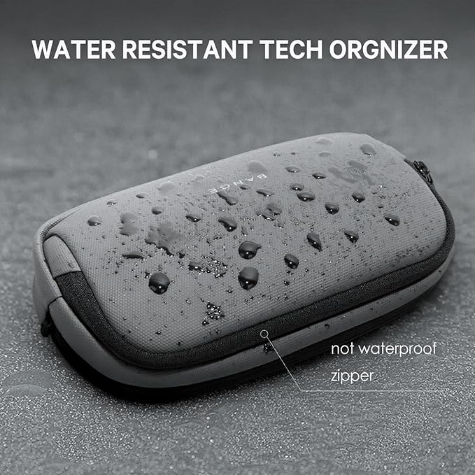 BANGE Cable Organizer Pouch,Water Resistant Tech Accessories Bag Carry Storage,Electronic Accessory Case for Charger, Cables, Power Bank, Hard Drive, Cords