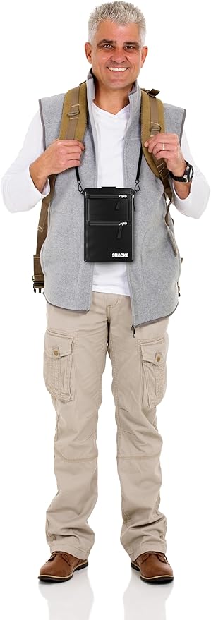 Shacke Hidden Travel Belt Wallet w/RFID Blocker