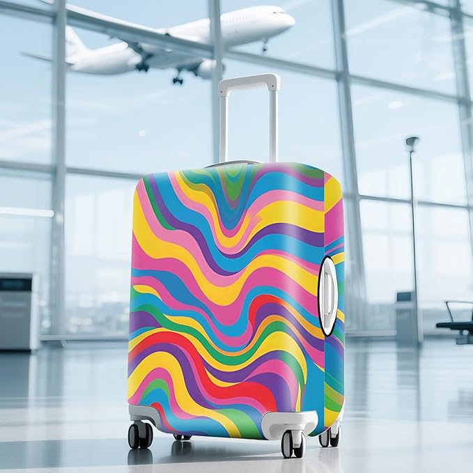 ANNA QUEEN Travel Luggage Cover Suitcase Protector Suitcase Cover Anti-Scratch,Stretchable Luggage Travel Bag Cover Washable