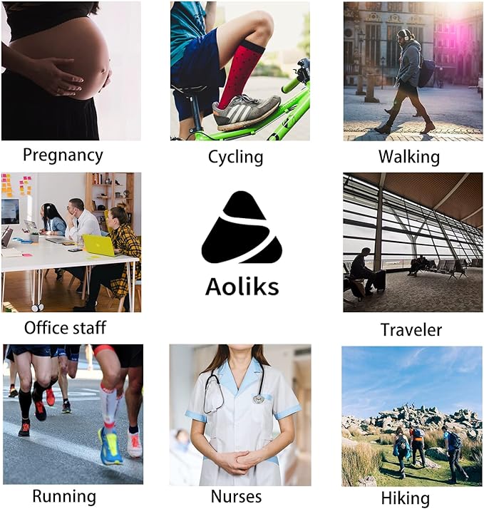 5 Pairs Copper Compression Socks for Women & Men - Ankle Plantar Fasciitis Arch Support Running Socks for Athletic