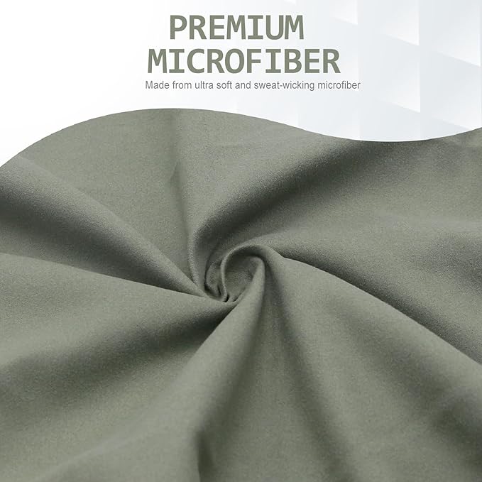 Eunzel Quick Dry Camping Towel, Microfiber Travel Towel Super Absorbent Fast Drying Towel for Camping, Beach, Gym, Backpacking, Yoga & Swimming(40" x 72", Army Green)