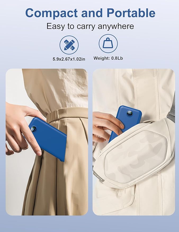 Portable Charger Power Bank, 12000mAh 22.5W USB C Fast Charging with Built-in Cables & Wall Plug, 5-in-1 External Battery Pack with LED Display, Perfect Backup for iPhone, iPad, Samsung Navy