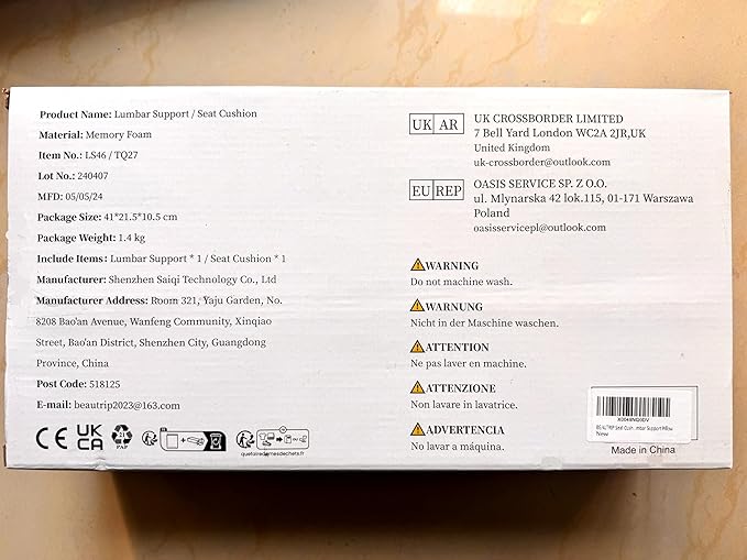 BEAUTRIP Seat Cushion & Lumbar Support Pillow for Office Chair, Car & Wheelchair - Ergonomic Coccyx Cushion for Tailbone, Sciatica & Back Pain Relief - Extra-Dense Charcoal Memory Foam Chair Cushions