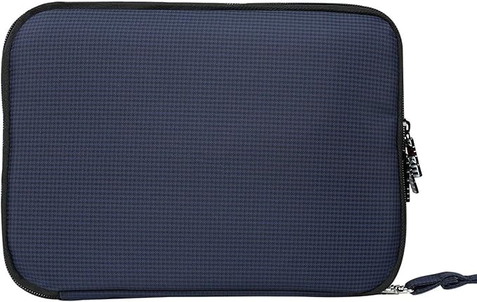 BUBM Double Layer Electronics Organizer, Travel Gadget Bag for Cables, Memory Cards, Flash Hard Drive and More, Fit for iPad or Tablet(up To 9.7")--Large, Dark Blue