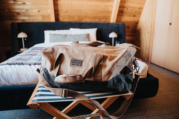 Barebones Neelum Duffel Bag: Rugged Travel Bag for Weekend Adventures, Stylish Weekender Bag and Duffel Bag for Travel, Perfect Overnight Bag for Road Trips and Outdoor Getaways