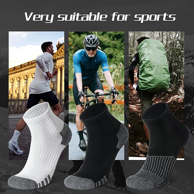 Iseasoo Copper Ankle Compression Socks - Low Cut Arch Support Socks for Men & Women, Running, Nurses, Plantar Fasciitis Socks