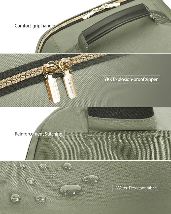 40L Travel Backpack for Women, Carry On Bag Flight Approved, Waterproof Backpacks with 3 Packing Cubes, Weekender Personal Item Backpack for Airplane Travel Essentials, TSA Approved