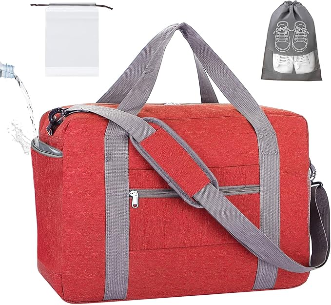 For Spirit Airlines Personal Item Bag 18x14x8 with Wet Pocket Foldable Travel Duffel Bag Underseat Carry on for Men & Women