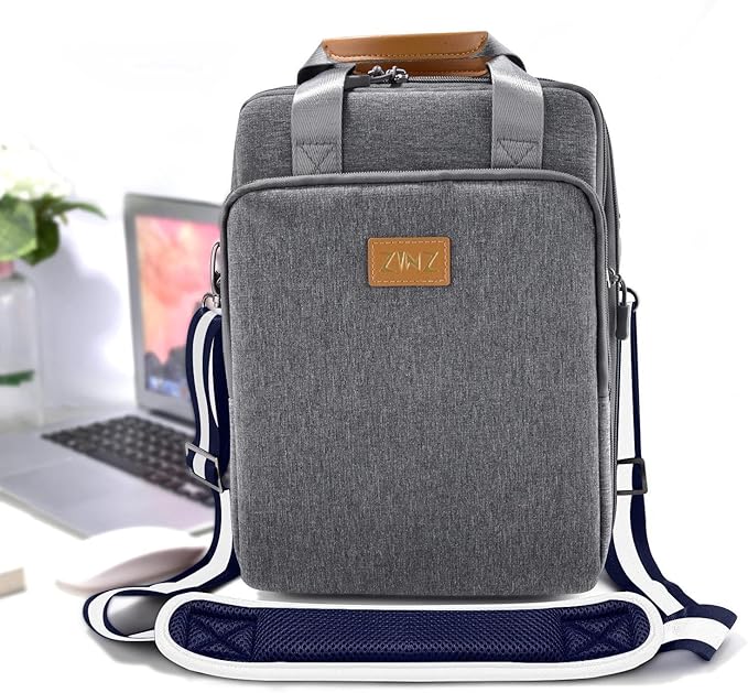 ZINZ Shoulder Strap Universal Bag Strap - 78" Ultra-Thick Padded with Dual Balanced Adjustable Buckles for Briefcase, Travel, Sports, Laptop, Crossbody Bag,Stripes-BuWBu