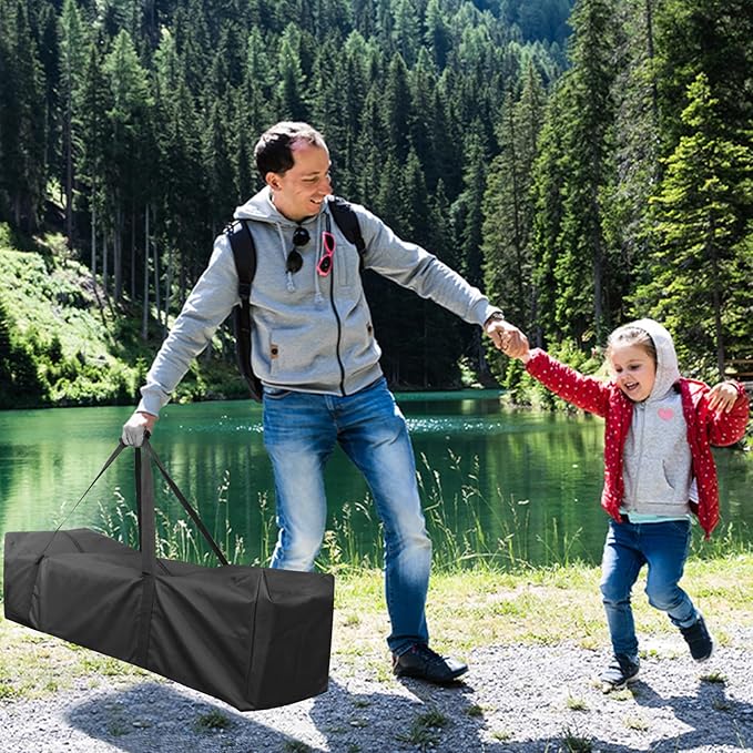 INFANZIA 50inch Sports Duffel Travel Bag, 145L Extra Large Duffel Luggage Bag with Upgrade Zipper, Water Resistant & Foldable Equipment Storage Bag for Camping Tent Tripod Fishing