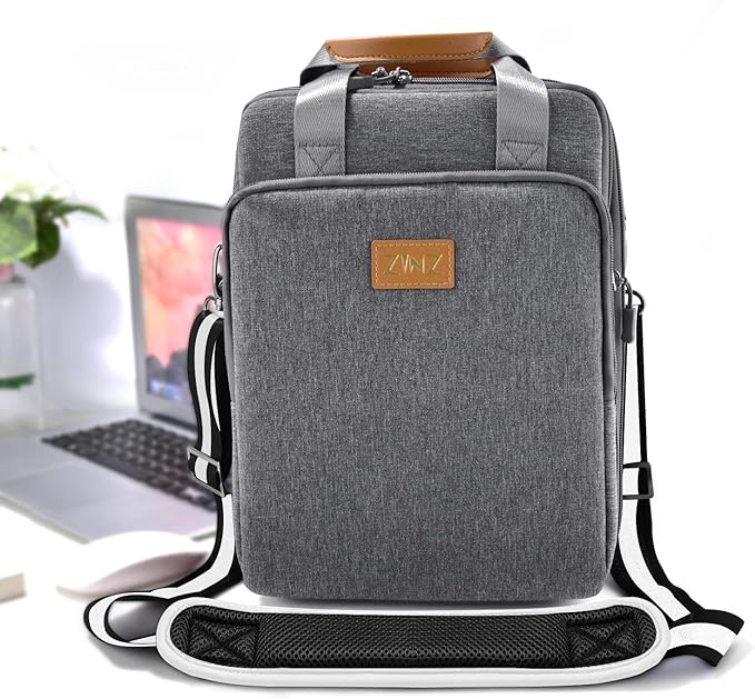 ZINZ Shoulder Strap Universal Bag Strap - 78" Ultra-Thick Padded with Dual Balanced Adjustable Buckles for Briefcase, Travel, Sports, Laptop, Crossbody Bag,Stripes-BkWBk