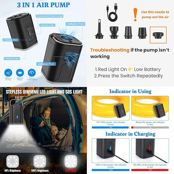 Vacuum Bags for Travel with Pump, Reusable Vacuum Compression Bags for Luggage, IP68 Waterproof, Top-open Design, Fits 20/24/28 Inch Suitcase (2PC+Pump, 43L)