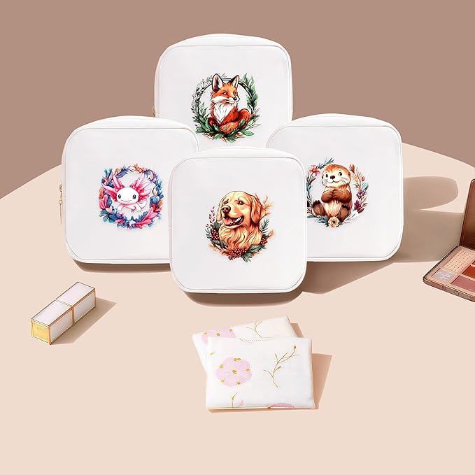 Golden Retriever Mini Makeup Bag, Gift For Women Girls, Cute Portable Zipper Pouch Cosmetic Bag For Teen Girls Kids, Small Storage Bag For Sanitary Pad, Period napkin bag!