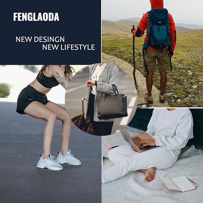 fenglaoda Compression Socks Women Men 6 Pairs, Knee High Best Support Circulation Socks for Running, Travel, Flight, Nurse