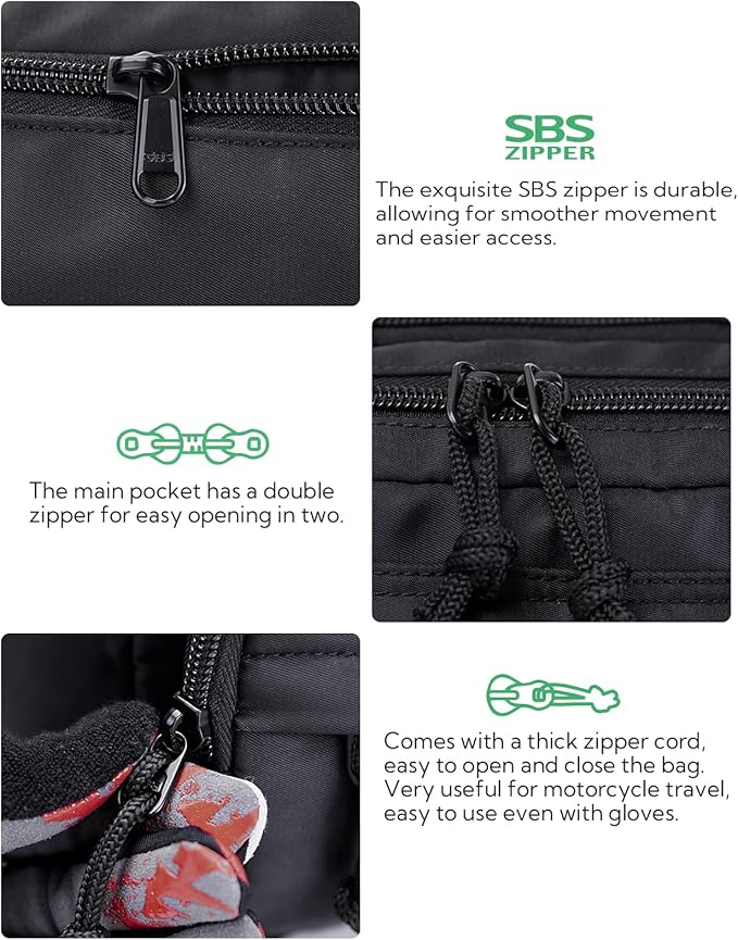 WATERFLY Fanny Pack Waist Packs: Large Crossbody Fanny Packs for Women Men with 5 Zipper Pockets Adjustable Strap Waist Bags Hip Pack for Traveling Cycling Running Hiking