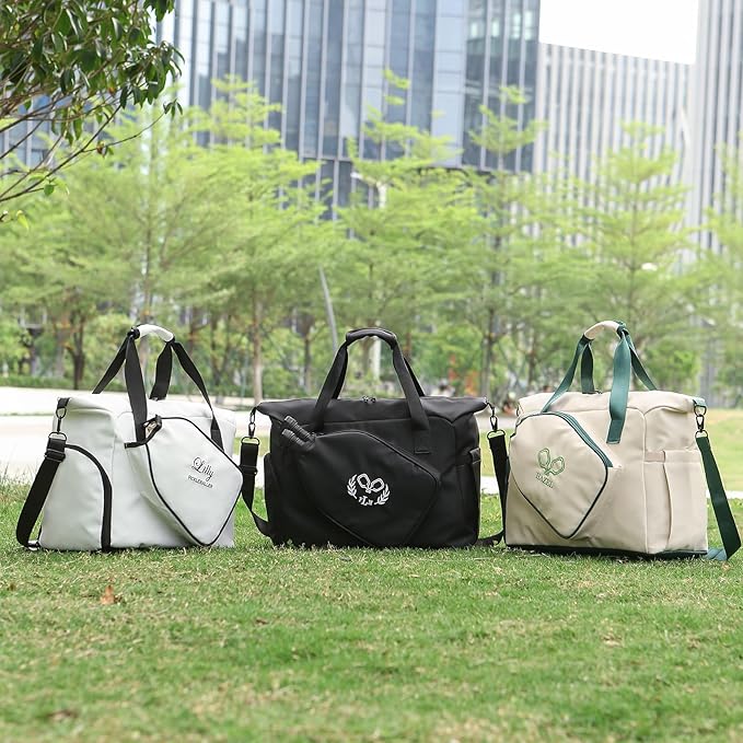 Personalized Duffel Bag Custom Sport Gym Travel Bags Embroidered Name Text Customized Dry Wet Separated Weekend Waterproof Bag for Women Men (D-Black)