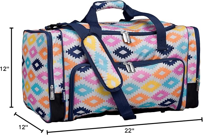 Wildkin Kids Weekender Duffel Bag – Carry-On Size for School, Travel, & Sleepovers