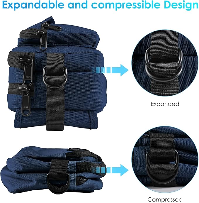 AGPTEK Fanny Pack for Women Men, RFID Large Capacity Waist Wallet Bag, Adjustable & Waterproof Bum Belt Pouch for Travel, Running, Shopping, Hiking, Dog Walking, Cycling, Climbing