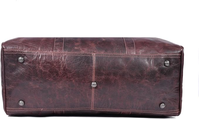 Leather Duffel Bag for Men & Women Travel, Weekend, Overnight, Gym Bag