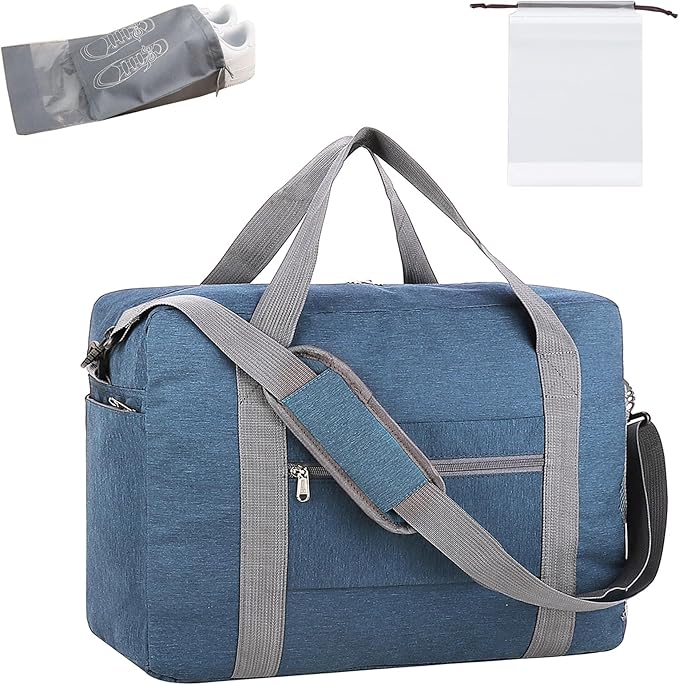 For Spirit Airlines Personal Item Bag 18x14x8 with Wet Pocket Foldable Travel Duffel Bag Underseat Carry on for Men & Women