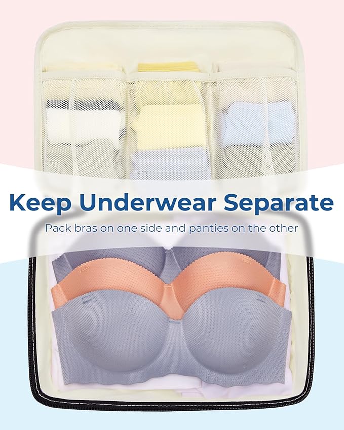 BAGSMART Compression Packing Cubes, 6 PCS Packing Cubes for Suitcases, Travel Bags Organizer for Luggage, Lightweight Packing Cube for Travel Essentials