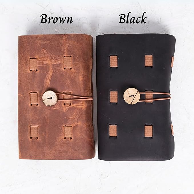 HARDISTON Custom Genuine Leather Electronic Cable Organizer Bag Handmade Travel Cord Organizer Roll Case for Hard Drives, Cables, Charger, Phone, USB, SD Card (Medium - Brown)