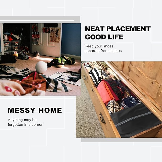 BeeGreen Colorful Dance Shoe Organizer Bags - 6 Pack with Zipper Closure and Handle, Portable Nylon Shoe Bags for Storage, Men's and Women's Travel Gifts