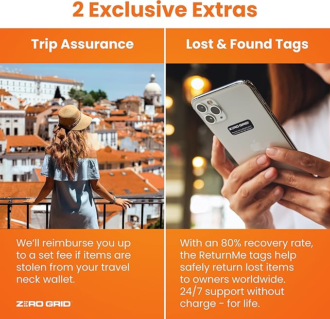 Passport Holder Family up to 6 Passports, Large Passport Wallet and Premium Travel Document Holder Organizer with RFID Anti-Theft Blocking - 7 Bonus RFID Blocking Sleeves - Shadow