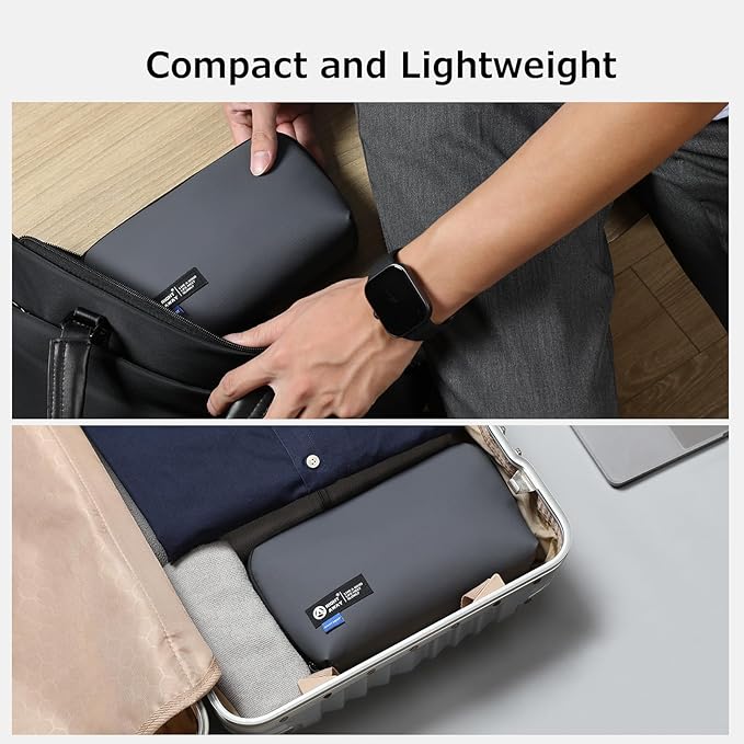 RIGHT AWAY Electronic Organizer,Waterproof Travel Accessories Storage, Tech Pouch for Cord, Power bank, Airpods, Daily Items